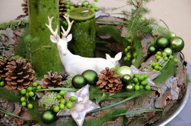 Dieses Jahr der Renner - Adventskranz aus Rinde im Forest Style