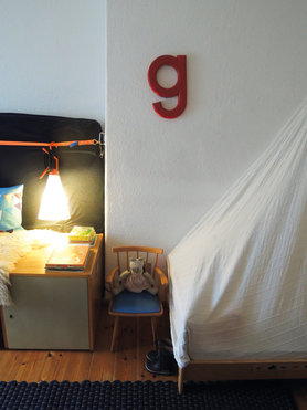 Neuer Buchstabe im Kinderzimmer