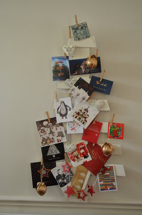 Weihnachtskartenbaum