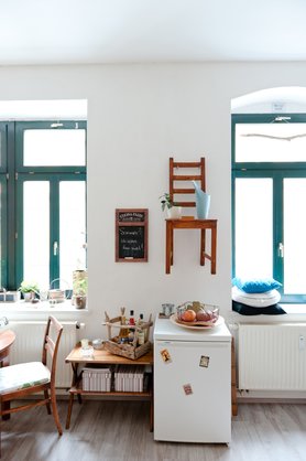 Fensterfront im großen Zimmer