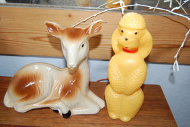 reh und pudel im einklang... aber ohne zuhause!