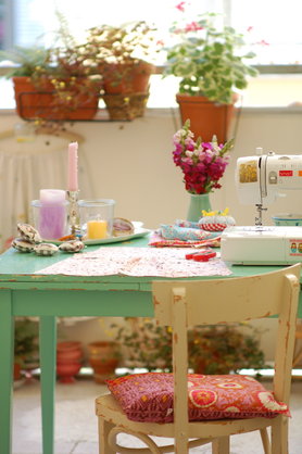 Mein Arbeitsplatz im Sommer