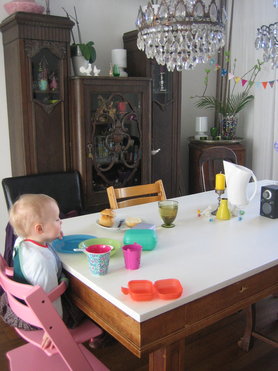 Matilda hat den Frühstückstich gedeckt ☺️