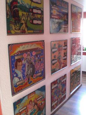 Flipperscheiben im oberen Flur