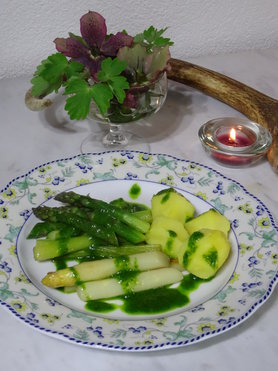 Abendessen  sogar vegan 