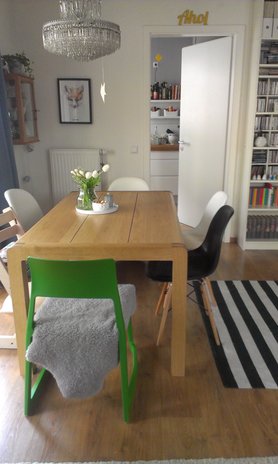 Essplatz im Wohnzimmer