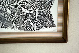 Wellpappe statt Passepartout