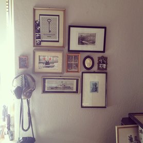 Seine kleine Bilderwand