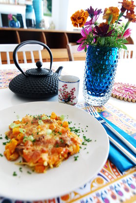 Heute gibt´s Kürbislasagne