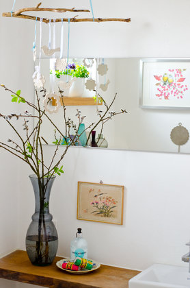 Frühlingsdeko im Bad