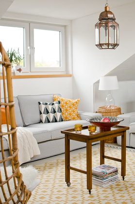 Wohnzimmer im Herbst