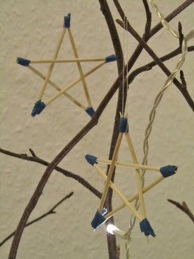 DIY Zahnstocher-Sterne
