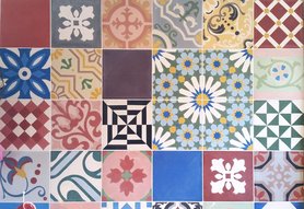 Küche Fliesenspiegel Zementfliesen