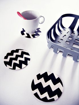 DIY Zick-Zack Untersetzer