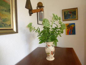 Fette Henne für die Vase 