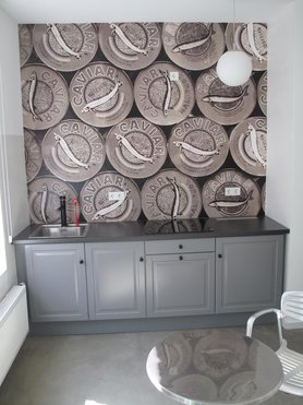 Küche mit Caviar Tapete