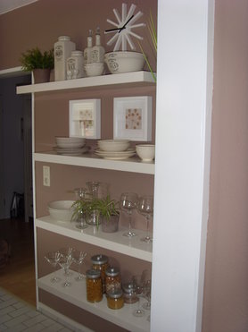 Steckregalsystem in der Küche