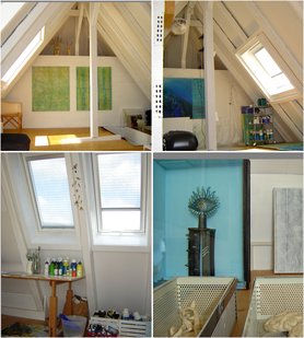 Frühlingssonne durchflutet mein Atelier