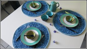 Diy Tischsets aus Häkelgarn