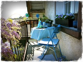 Diy Kissen und Tischdecke---Ostern auf Balkonia