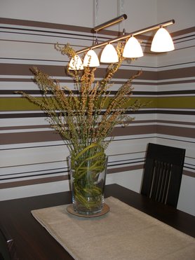 Tischdeko mit Sauerampfer