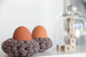 Gehäkelte Eierbecher