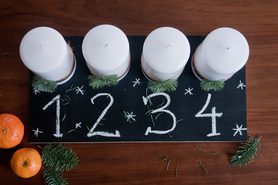 Tafel Adventskranz