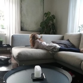 Unser Herbstwohnzimmer, mit ganz vielen Kissen, Decken und Kerzen....