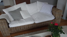 Sofa mit Sternenkissen