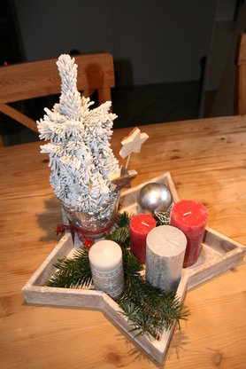 Winter auf dem Adventstablett