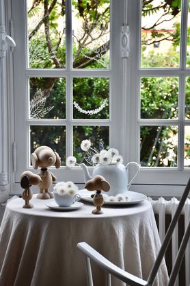 {Blumentee}

Blumentee in bester Gesellschaft!
Ist