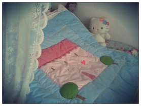 meine erste selbstgenähte krabbeldecke ☺️