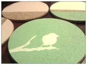 Vorsicht heiss ! Topfuntersetzer frühlingsfit gemacht