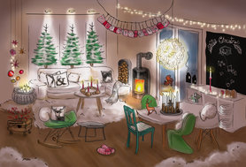 X-MAS-MUSTERWOHNZIMMER