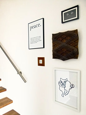 Bilderwand im Flur