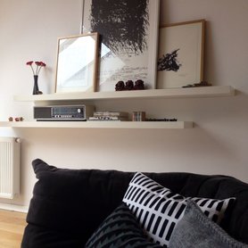 Kissensammlung im Wohnzimmer