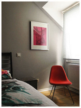 schlafzimmer pink deer