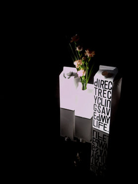 Recycling: Tetrapaks als Vasen