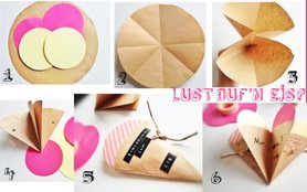 Eine selbstgebastelte Eiseinladung