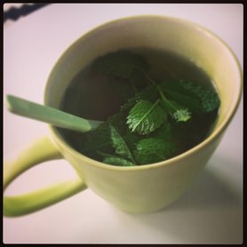 krank… 😟 hoffentlich hilft der Minztee