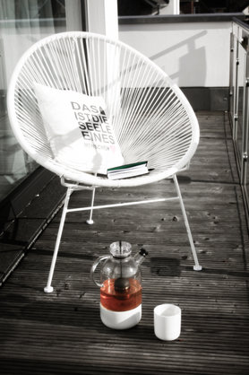 Mein Morgen Ritual mit Tee, Heute in der Sonne