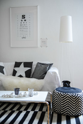 winterliches Wohnzimmer