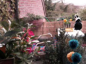 Blick auf den Balkon