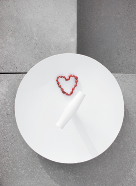 Obstschale mit Schaufelgriff 