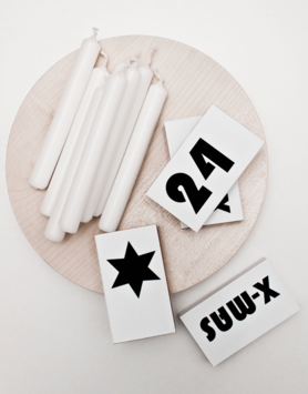 Streichholzschachteln für die Adventszeit