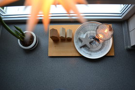 Spinnenperspektive ☺️ Herrnhuter Stern....