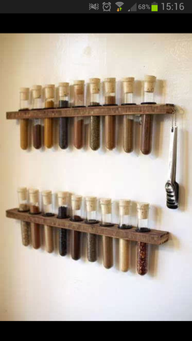 Reagenzglas Gewürze