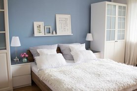 Schlafzimmer in Blau