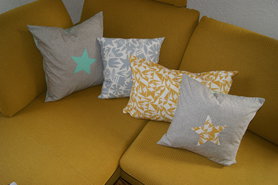 Nähprojekt: neue Kissen braucht die Couch