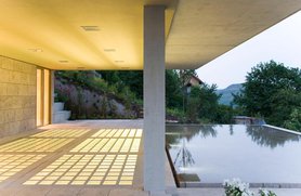 Beleuchtete Terrasse